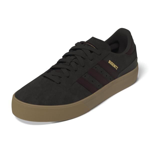 adidas CHACOA/Shared Men's Busenitz Vulc II CharcoalShadow red/GUM4 12 US, Wide