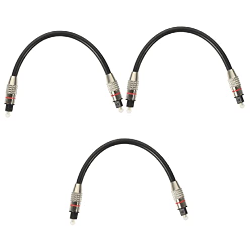 Cable óptico de audio digital Uonlytech de 3 piezas para TV y cine en casa con diseño duradero