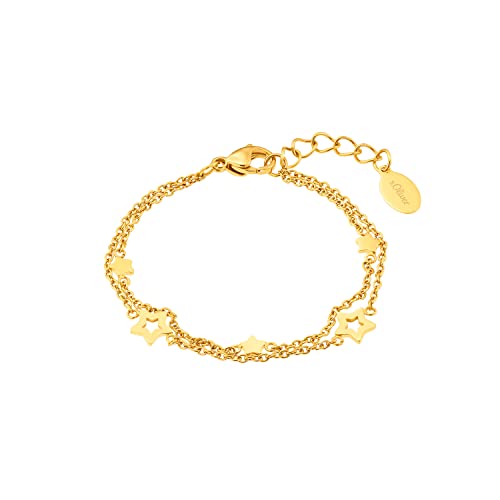 s.Oliver Armband Edelstahl Mädchen Kinder Armschmuck, 14+2 cm,...