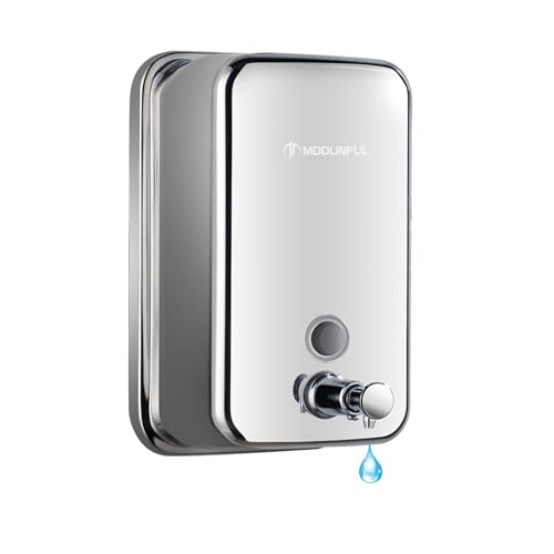 Stainless Steel Soap Dispenser for Home – 16.9oz Wall Mount