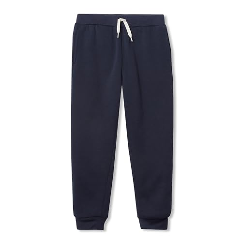 Lands' End Kids Sherpa Fleece Lined Jogger Sweatpants Classic Navy Kids Small