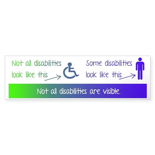 CafePress Invisible Disabilities Sticker (Bumper) 10