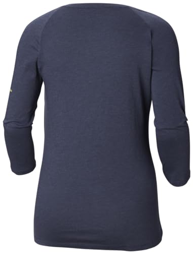 Image of Columbia Women's Solid Regular Fit Weekend Explorer 3 /4 Tee