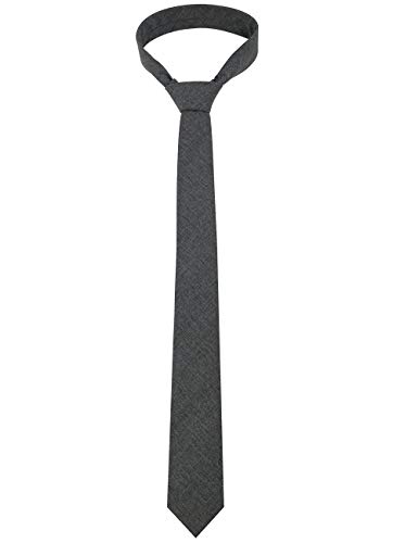 Image of Kebocis Mens Solid Color Cotton Necktie for Men