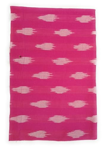 Image of Cotton Pochampally ikat unstitched blouse, Kurthi, long frock fabric material for women (1 meter, 2 meters & 3 meters)