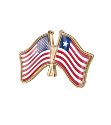 Image of World Most Countries Single Pin Brooch Badge United States USA America and Other Countries Cross Friendship Pin Badge for Men Women