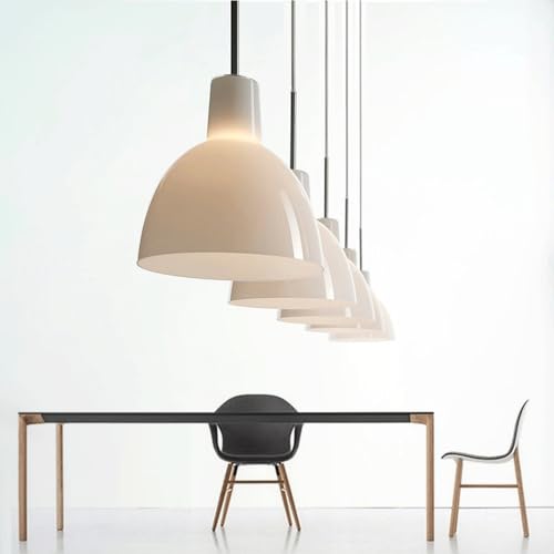 Lampe suspendue E27 en verre nordique pour éclairage de chambre - 4