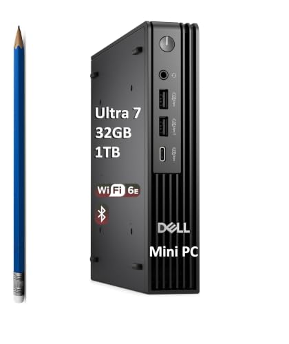 Image of Dell Pro Micro Plus QBM1250 AI PC (Next Gen OptiPlex 7020 Plus MFF), Intel 20-Core Ultra 7 265, 32GB DDR5 RAM, 1TB SSD, Mini Tiny Business Desktop, 3X DisplayPort, Wi-Fi 6E, Ethernet, Win 11 Pro