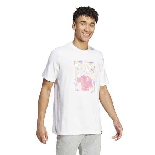 adidas Herren Doodle Graphic Tee, White, S – Ansicht 2