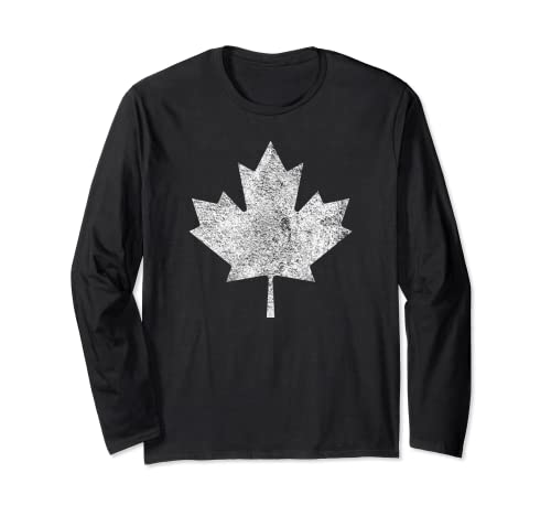CANADIAN MAPLE LEAF CANADA FLAG PRIDE ROOTS PATRIOTISM Maglia a Manica