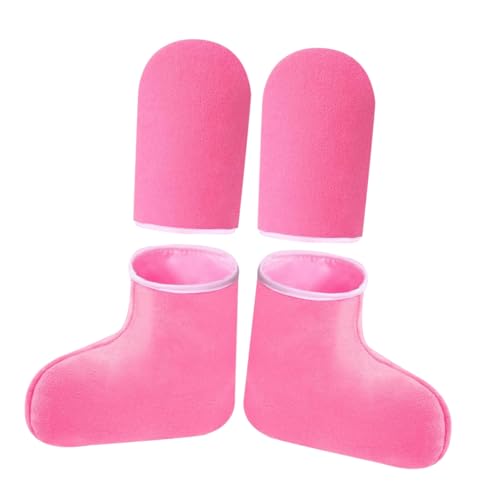 TOVINANNA 1 Juego Guantes de Cera de Cuidado de Manos y Pies de Guantes y Botas Tratamientos de Spa Casa y Salón Hidratación y Suavidad