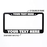 Custom Made License Plate Frame Auto Car Accessory Personalized License Plate Holder Customized Your...