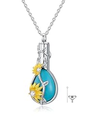 03-Sunflower Turquoise Urn