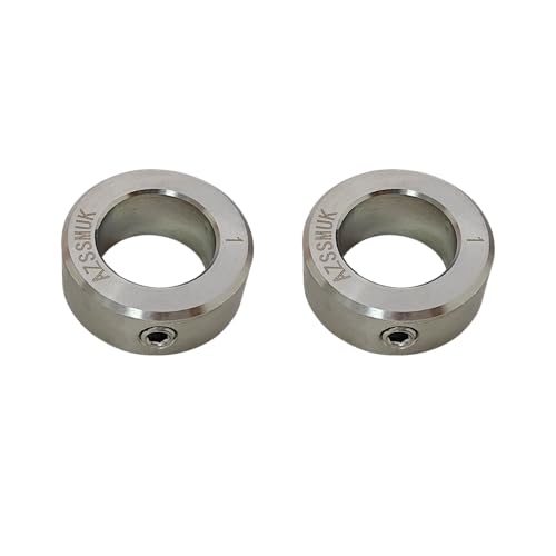 1" Shaft Collar Lock Collar Clamp Stainless Steel Set Screw, Used for Food Machinery 2-piece