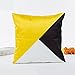 1 Pc wiosna i lato w nowym stylu imitacja jedwabnej satyny poszewka geometryczna abstrakcja pokrywa żółte poduszki dekoracyjne-450mm * 450mm, 4