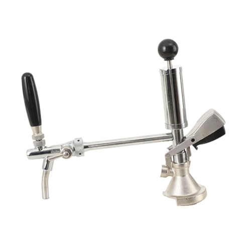 YILIKISS 4-Zoll-Bierfass-Partypumpe, Bierfass-Zapfhahn aus Edelstahl, Keg-Zapfhahn-Kit mit Luftpumpe und Verteiler, Kolbenschankhahn für Keg-Anschlüsse, Perfekt für Picknicks, Partys oder Camping