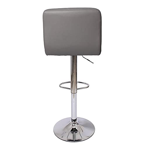 Kit 3 Banquetas Alta Para Bar Balcão Bancada Cozinha Americana Giratória Gomos - Chumbo