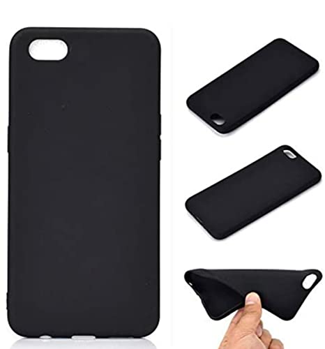 Image of Mobile Back Cover Case for Oppo A57 (Silicone Case|CameraProtection|Black SC1510)