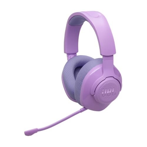 JBL Quantum 360 Casque gaming circum-auriculaire sans fil, double connexion 2,4 GHz et Bluetooth, autonomie 22 h, micro amovible, compatible avec plusieurs...