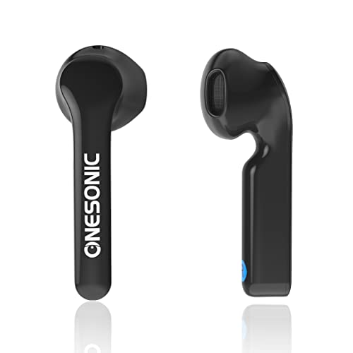 ONESONIC BXS-HD1 True Wireless Stereo Earphones, High Definition Audio, Ergonomic Design, Active Wear, Touch Controls, Voice Assist, Built-in Mic, 4-5 hours play time,