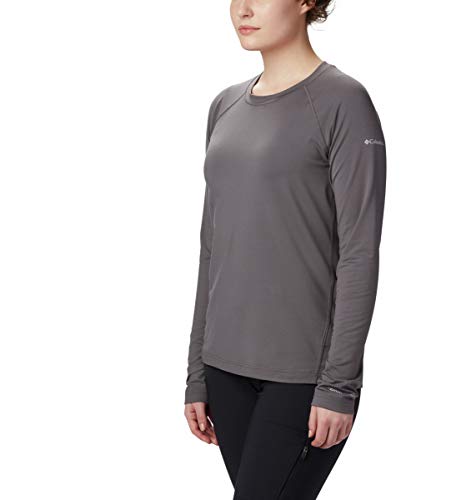 Columbia Women's Standard Bryce Canyon LS Crew, City Grey, Large