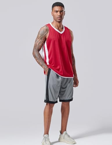 Liberty Imports Reversible Men's Mesh Athletic Basketball Jersey Single for Team Scrimmage