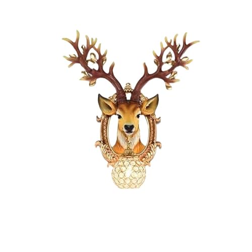 Luminaire de prestige cerf ZR98US en résine sculptée