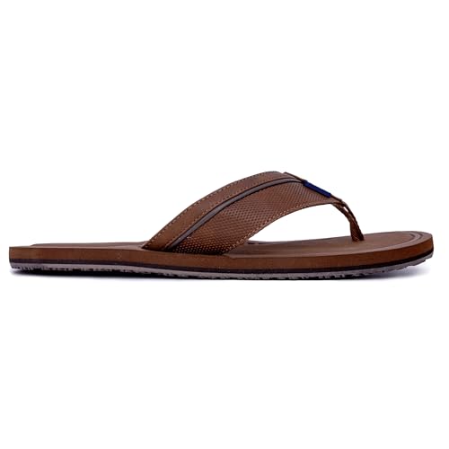 Image of Nautica Men's Flip Flop Shower Sandals Slides - Comfortable Waterproof Beach Footwear Slip-On Thong (Medium /Wide Width)