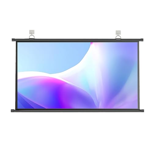 Pantalla de proyección manual 72" 16:9 para cine en casa