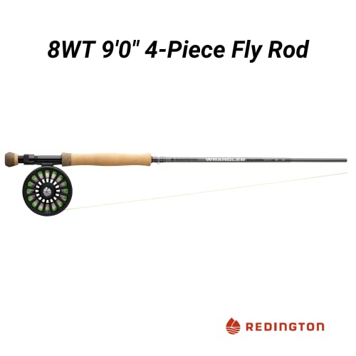 Image of Redington Wrangler Fly Fishing Kit, Medium Fast Action Rod, Crosswater Reel, Fly Line, Leader, & Carrying Case