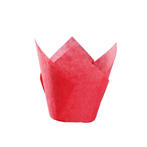 FUNOMOCYA 150pcs Cake Wrapper Paper Cupcake Wrapper Tray Solid Paper Cup Oil-resistant Cake Packaging for Parties Easy Clean