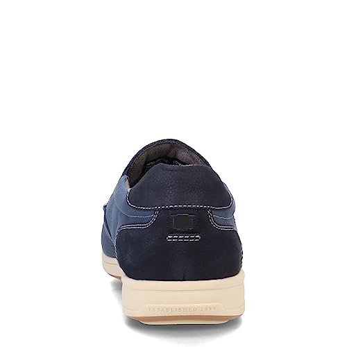 Image of Florsheim Lakeside Canvas Moc Toe Slip-On Navy Nubuck 7 W (3E)