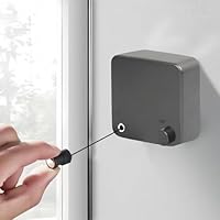 Retractable Washing Line, Adjustable Clothes Drying Rope String, Wall Mounted Telescopic Clothesline, Extendable 4.2 m Clothes Line for Indoor Balcony Bathroom Laundry