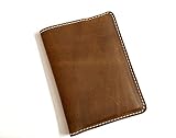 Cartera de piel de vacuno 100 % auténtica de lujo para llevar pasaporte, carné de vacunación, tarjetas de crédito o débito, facturas de papel, iPhone 12, teléfonos inteligentes y mucho más en un lugar práctico, perfecto para viajes internacionales. Bonito cuero natural que envejece el carácter. El olor de cuero auténtico te dejará impresionar. !