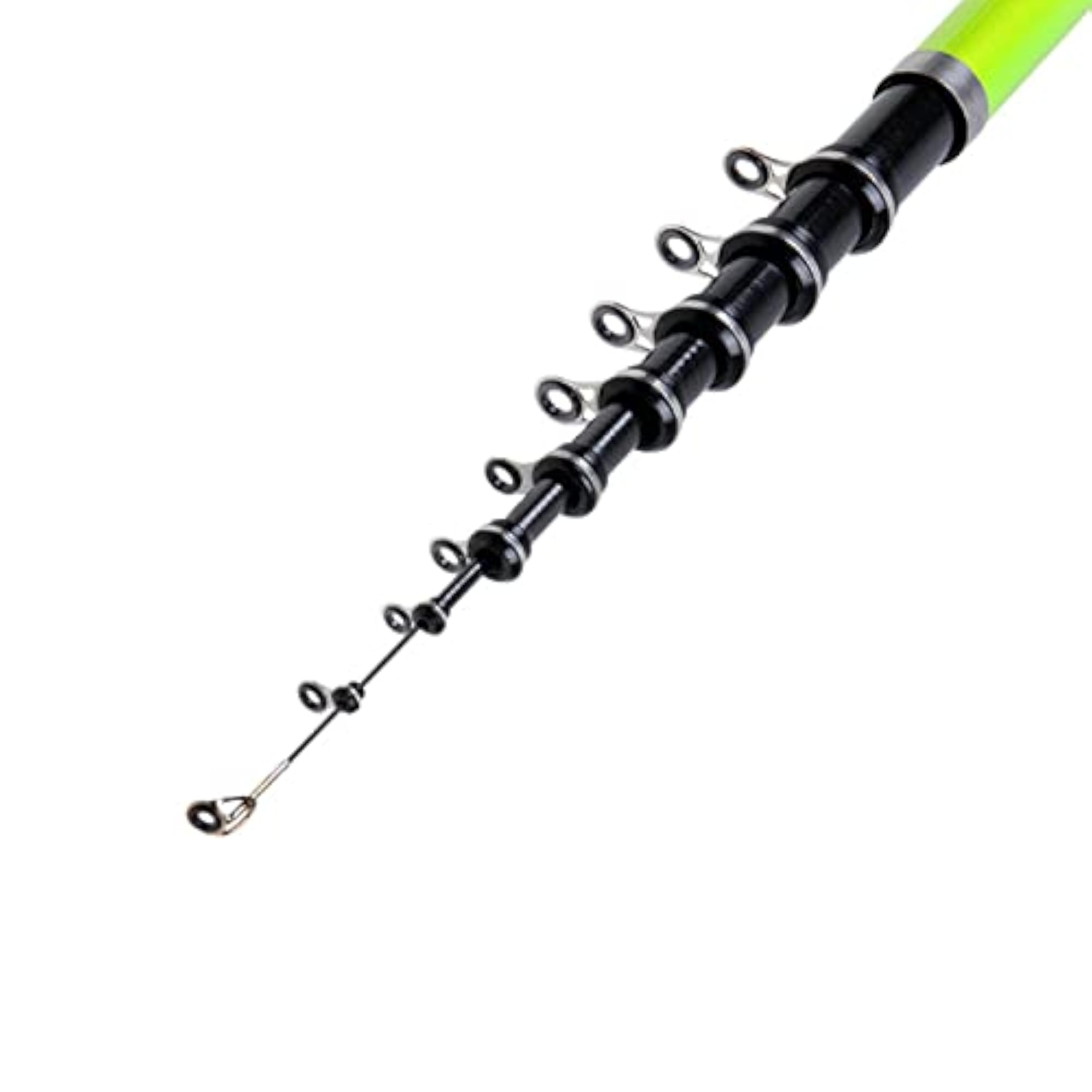 Telescopic Fishing Rod, Collapsible Spinning Rod with Ceramic Guide Rings