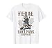 Raccoon and Scooter Feral Ballpark Brother Ballfield Sibling T-Shirt