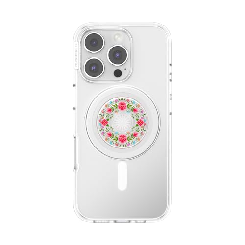 Image of PopSockets Phone Grip for MagSafe, Magnetic Holder, Phone Stand, Clear - Isla Bonita