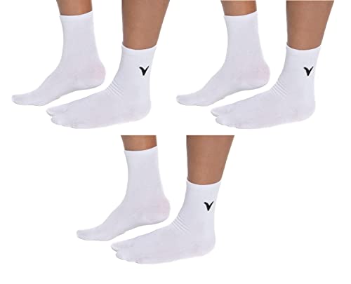 Image of V-Toe Split Toe Flip-Flop Socks - Tabi Premium Cotton Blend Japanese Toe Separated - 3 Pairs Pack