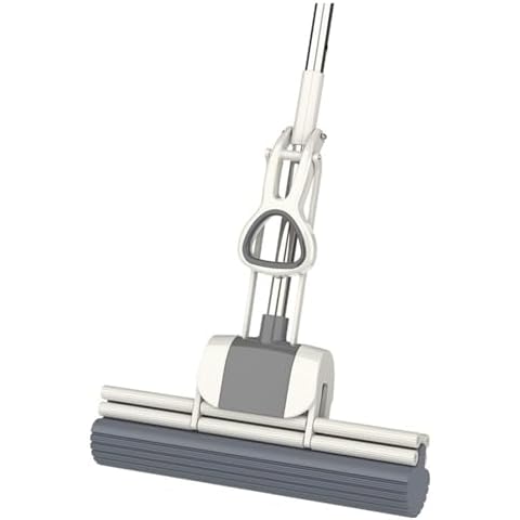 Enforose Roller Sponge Mop, Lightweight Self Wringing Sponge Mop Multifunctional Squeeze Roller Mop for Home Floor Cleaning Cover