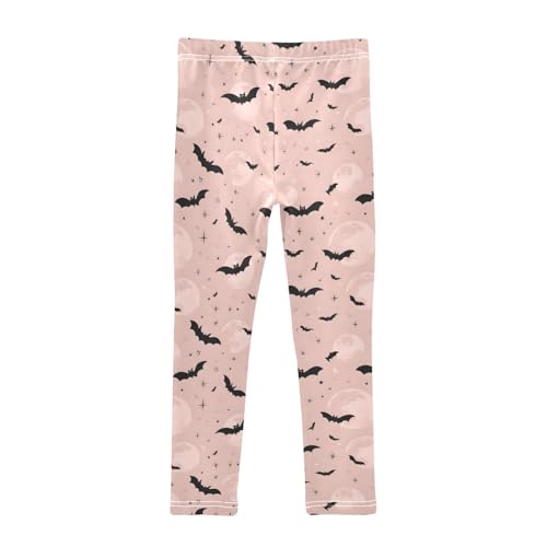 senya Girls Printed Leggings Yoga Pants Bat Powder Color Moon Ball for Kids in 4t to 10 Years, 4T2