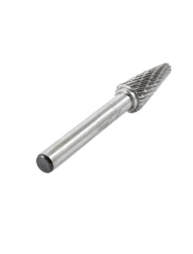 Aexit 10mm x Body Repair Tools 6mm Taper Shape Double Cut Tungsten Carbide Rotary Grinding Diamond Grinders & Polishers Mounted Point