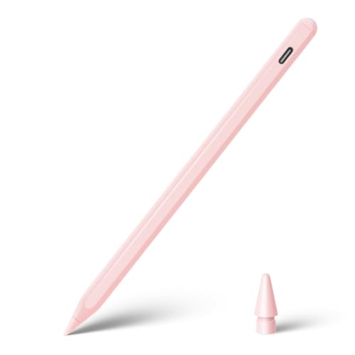 Evach Apple Pencil : Fast Charging, Palm Rejection, Tilt Sensitive, Pixel Precision, Good for iPad 6-11 Generation, iPad Pro 11/12.9/M4/M5, iPad Air 3/4/5/M2/M3,iPad mini 6/5, Pink