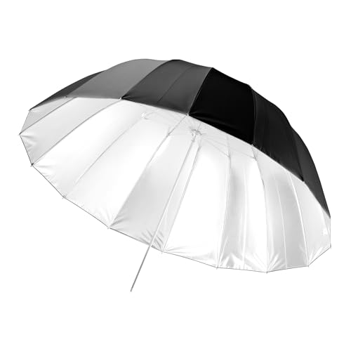 Walimex pro Parasol Reflectante parabólico Negro/Blanco Ø 165 cm para iluminación de Alto Contraste