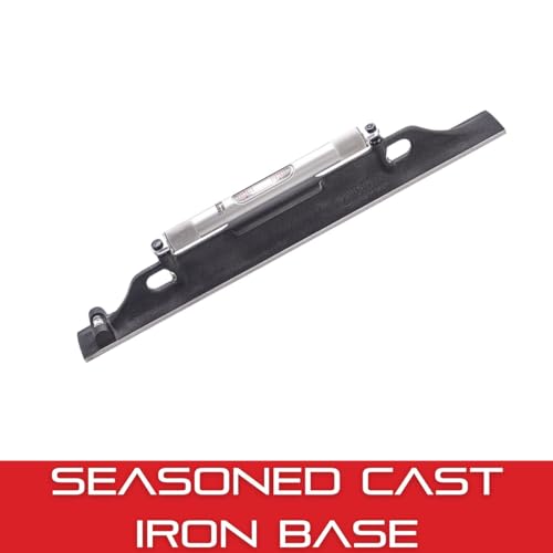 Image of Starrett Machinists' Level with Ground and Graduated Main Vial - Ideal for Machine Shop and Tool Room Use - 12 inch Length, Cross Test Vial, Without Case - 98-12