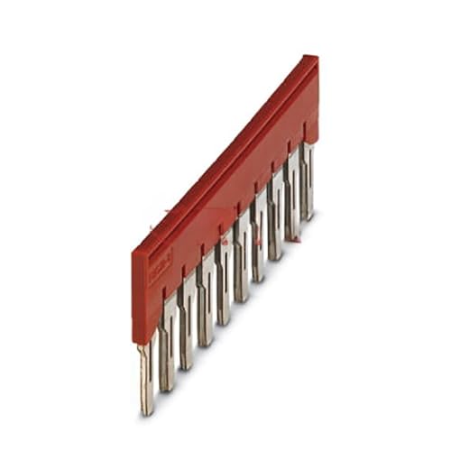 Puente enchufable FBS 10-8 rojo de 10 posiciones para bloques de conexión