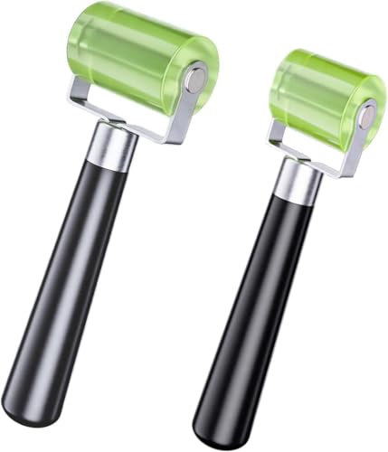 GENHH Andrückroller, 2 Stück Andrückwalze 30 mm und 50 mm Professionell Silikon Roller Hitzebeständig für Kantenumleimer und zum Verschweißen von PVC-Planen Installation Werkzeug - 7