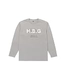 [ティーグラフィックス] Tシャツ メンズ 長袖 ロンT 綿混 ロゴ プリント クルーネック トップス グレー:M