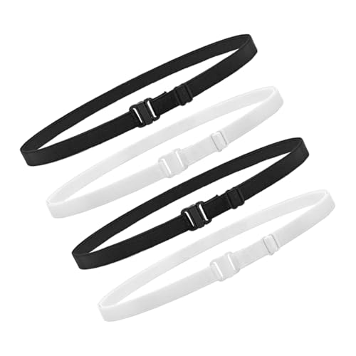 CATIEBYE 4pcs Adjustable Shirt Tuck Band Elastic Top Tucking Band for Neat Appearance for Pants and Jeans Colors for All-day Wear
