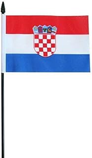 FlagSuperstore Croatia Small Hand Waving Flag 6" x 4" Inch