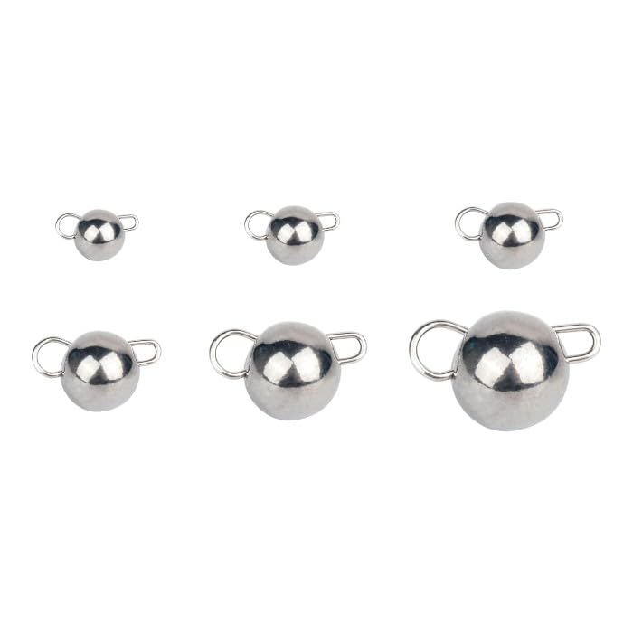 Tungsten Cheburashka Silver Fishing Non Toxic Weights Pack of 3 FISHIN ADDICT (3.0 gram)